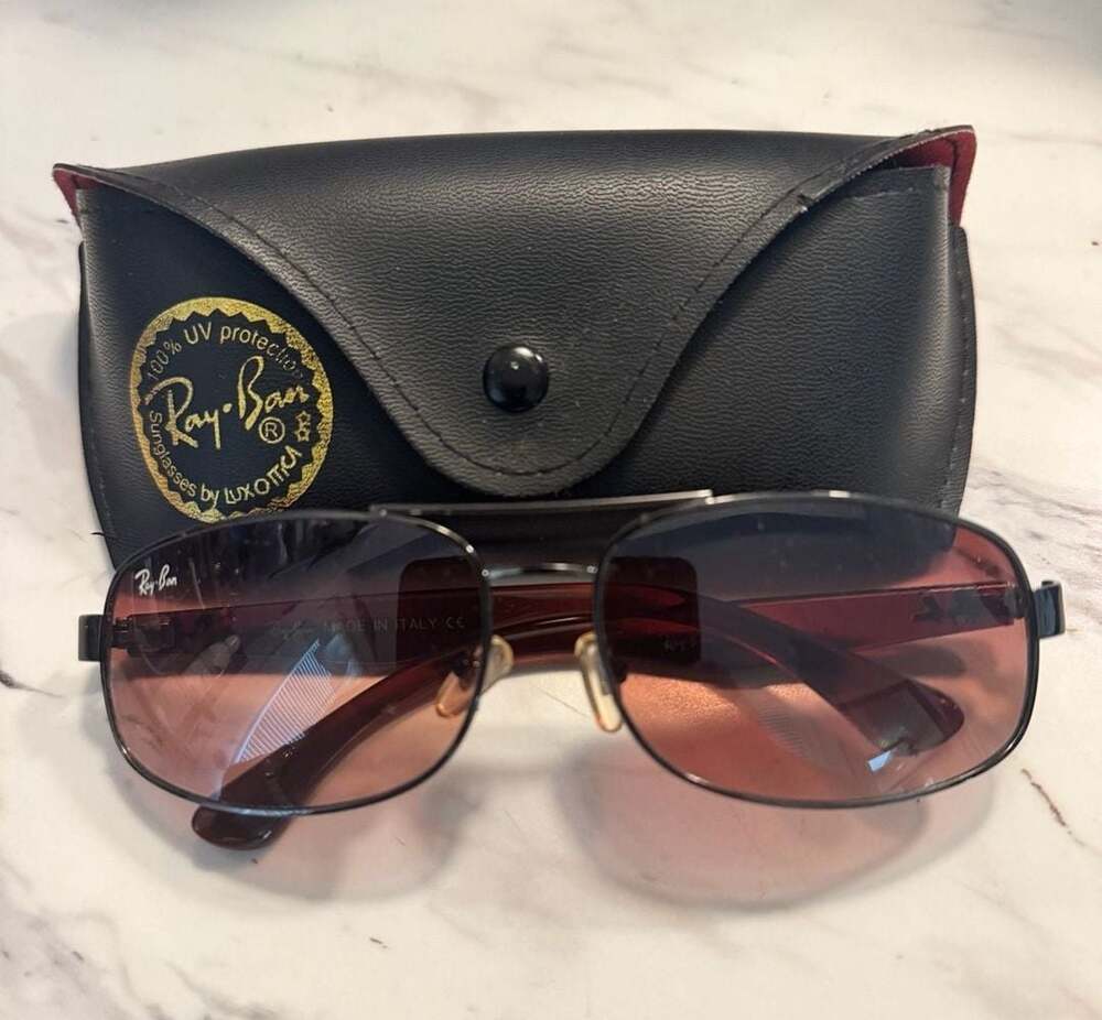 Ray-Ban RB3522 Square Sunglasses Brown Gradient Lenses